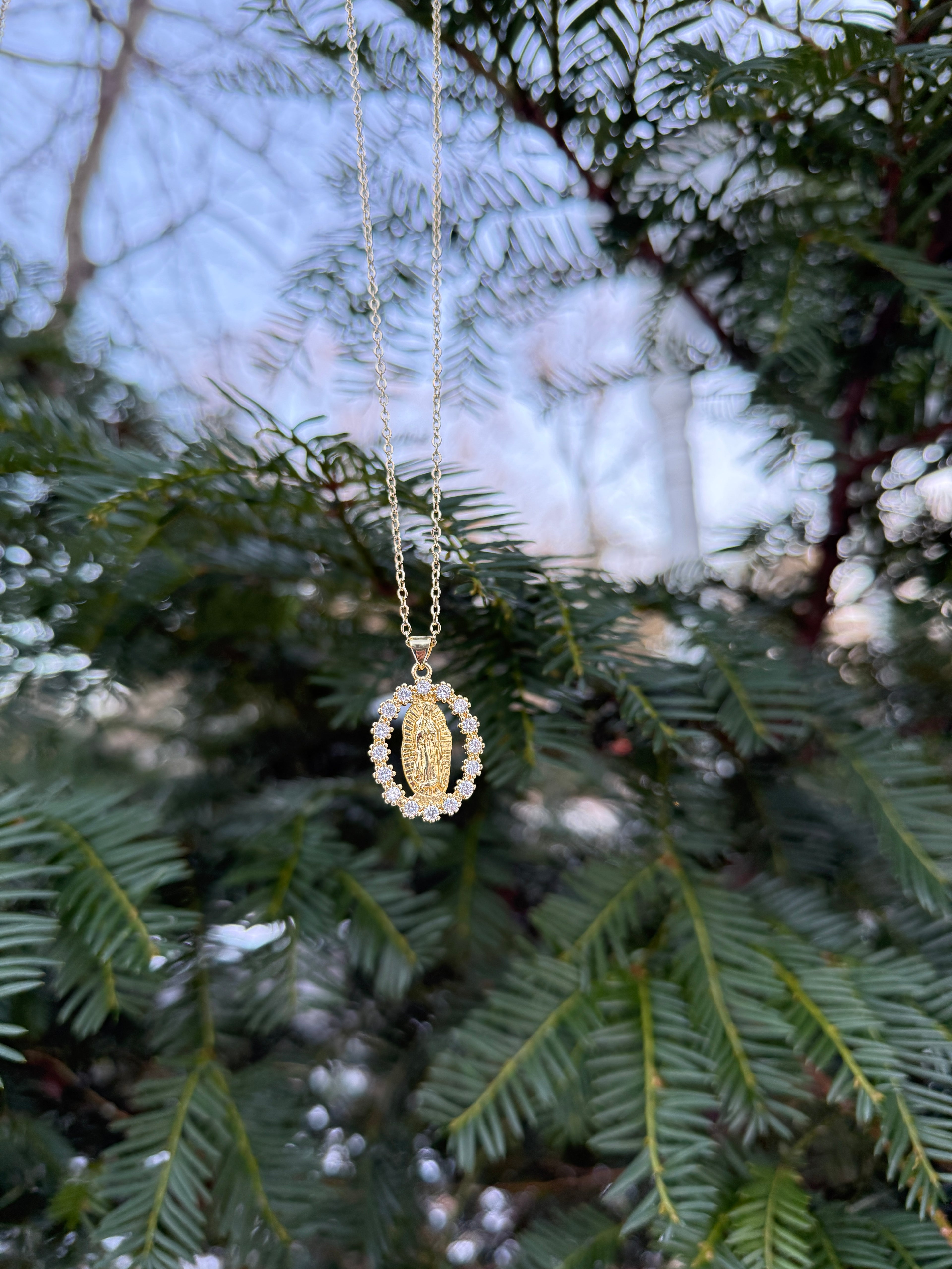 CovenantJewels Our Lady Medallion Necklace