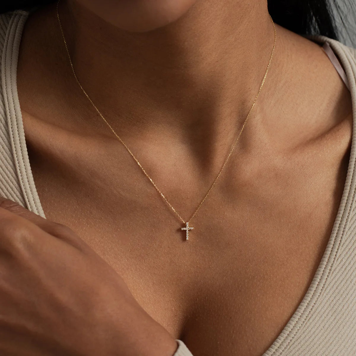 Light of Christ Cross Necklace