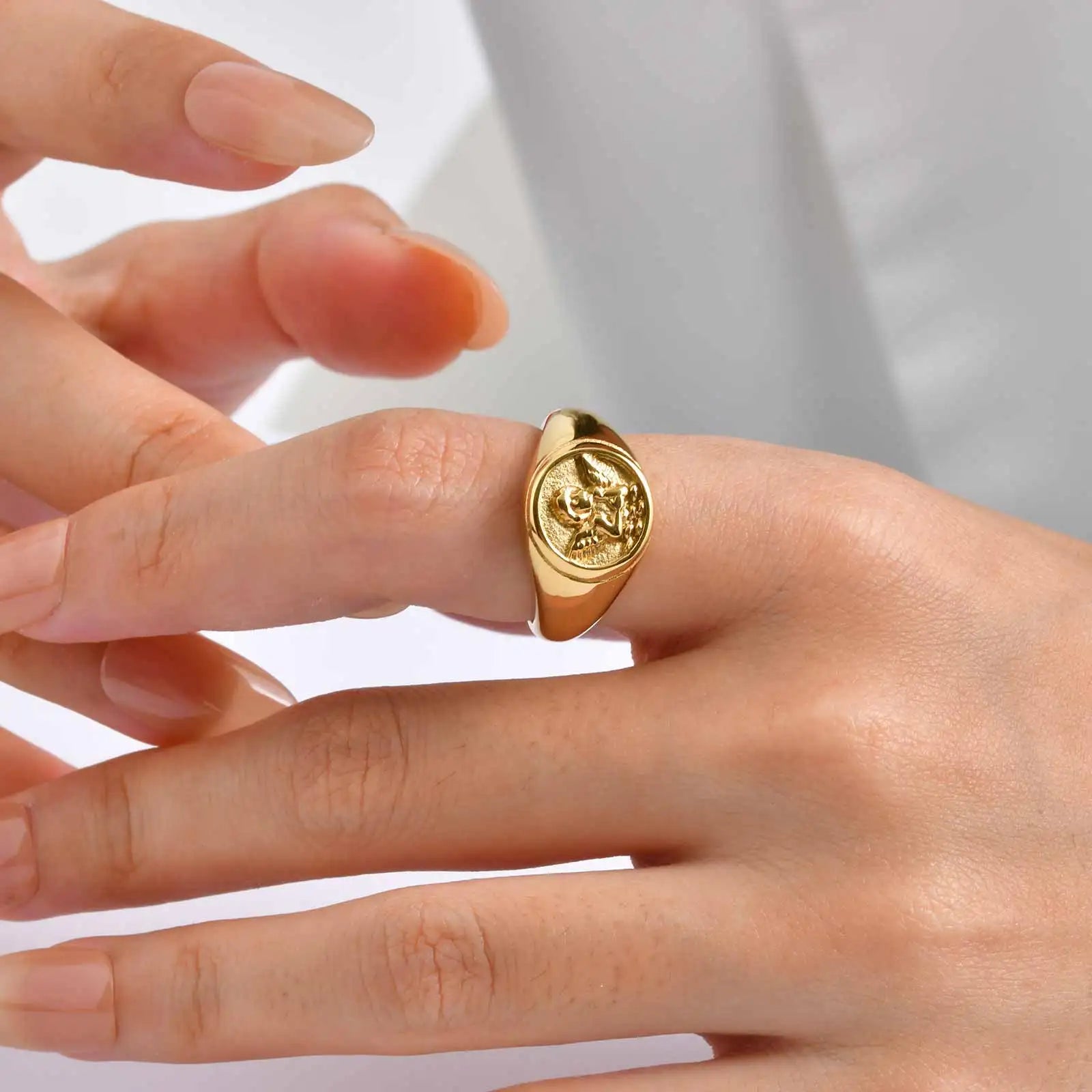 Angel's Watch Signet Ring